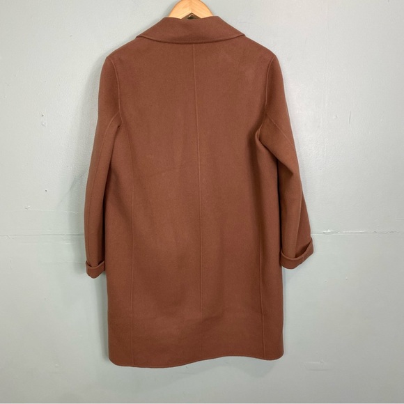 Theory Boy Coat Winsome 2 Brown Wool Cashmere‎ Double Face Medium - Picture 8 of 10